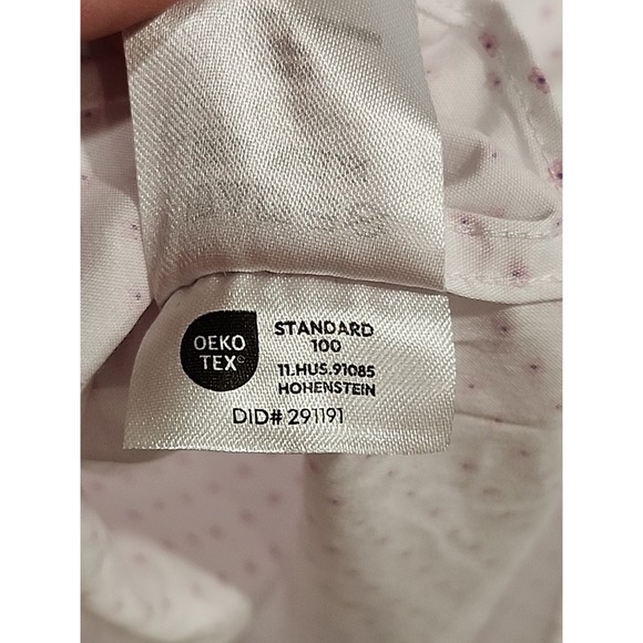 Tommy Hilfiger Shirt Mens L White Button-up, All Season Stretch Slim Fit - Picture 10 of 10